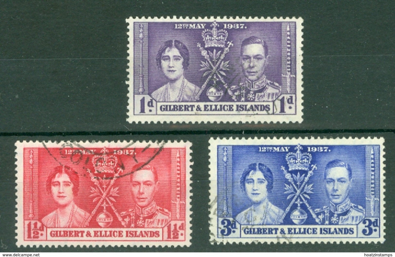 Gilbert & Ellice Islands: 1937   Coronation     Used - Gilbert & Ellice Islands (...-1979)