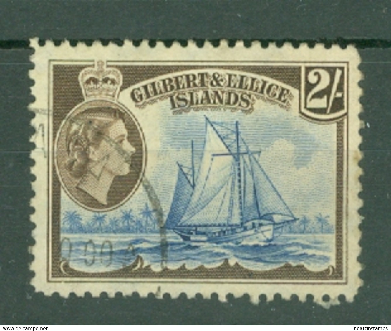 Gilbert & Ellice Islands: 1956/62   QE II - Pictorial    SG72   2/-      Used - Gilbert & Ellice Islands (...-1979)