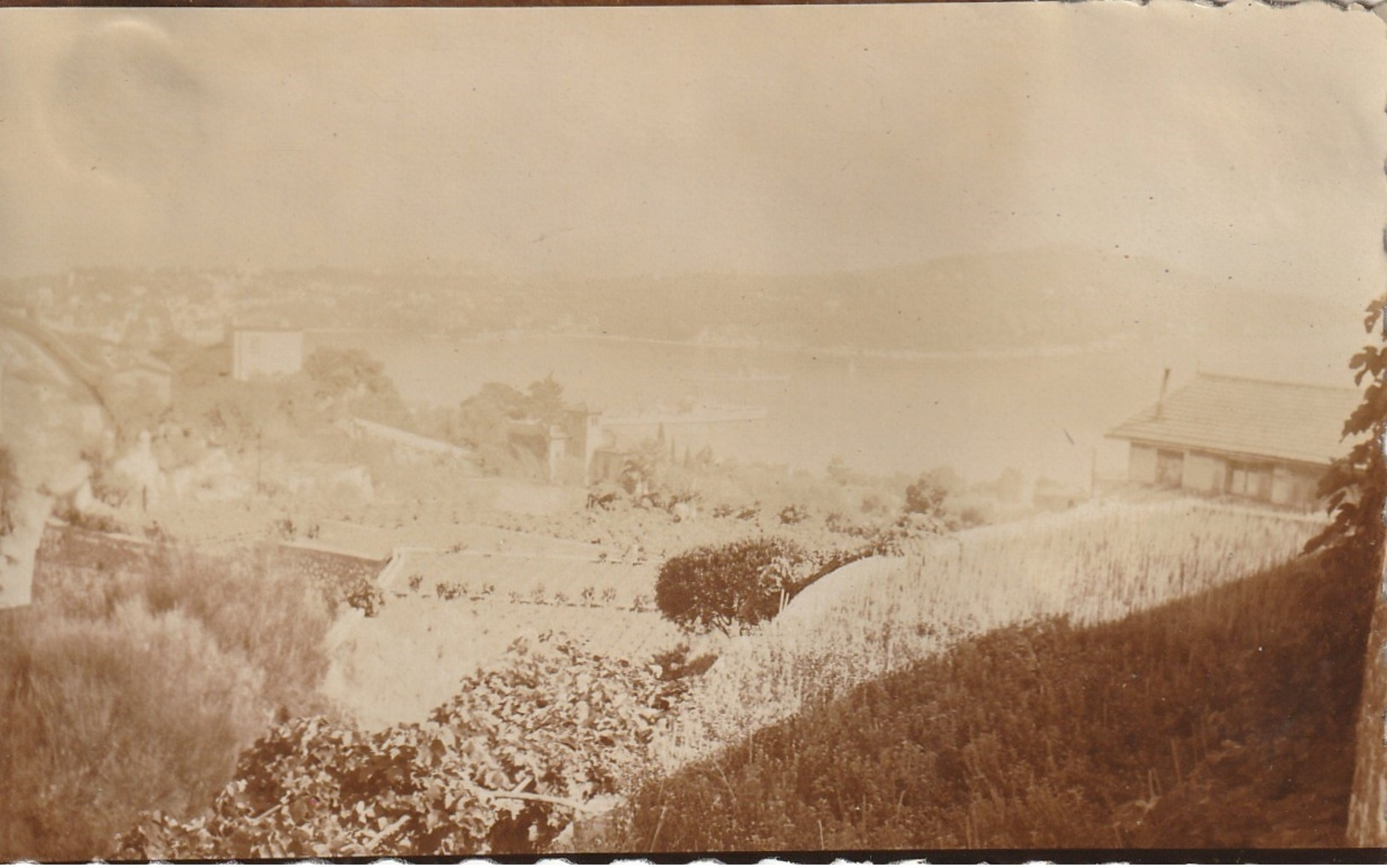 Photo 106 Mm X 65 Mm - Villefranche-sur-Mer 06 - Années 40 - Vue Générale  -Scan R/V - Luoghi