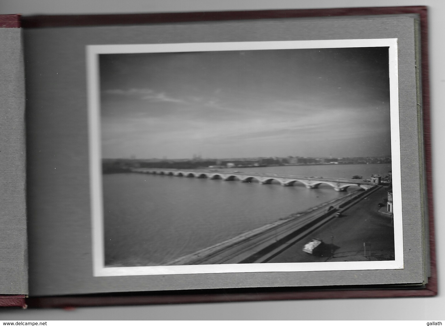 33-BORDEAUX-Inauguration Elargissement Pont De Pierre 13.06.1954 Carnet 10,5x16,5, 10 Photos 8,5x11,5... Animé - Bordeaux