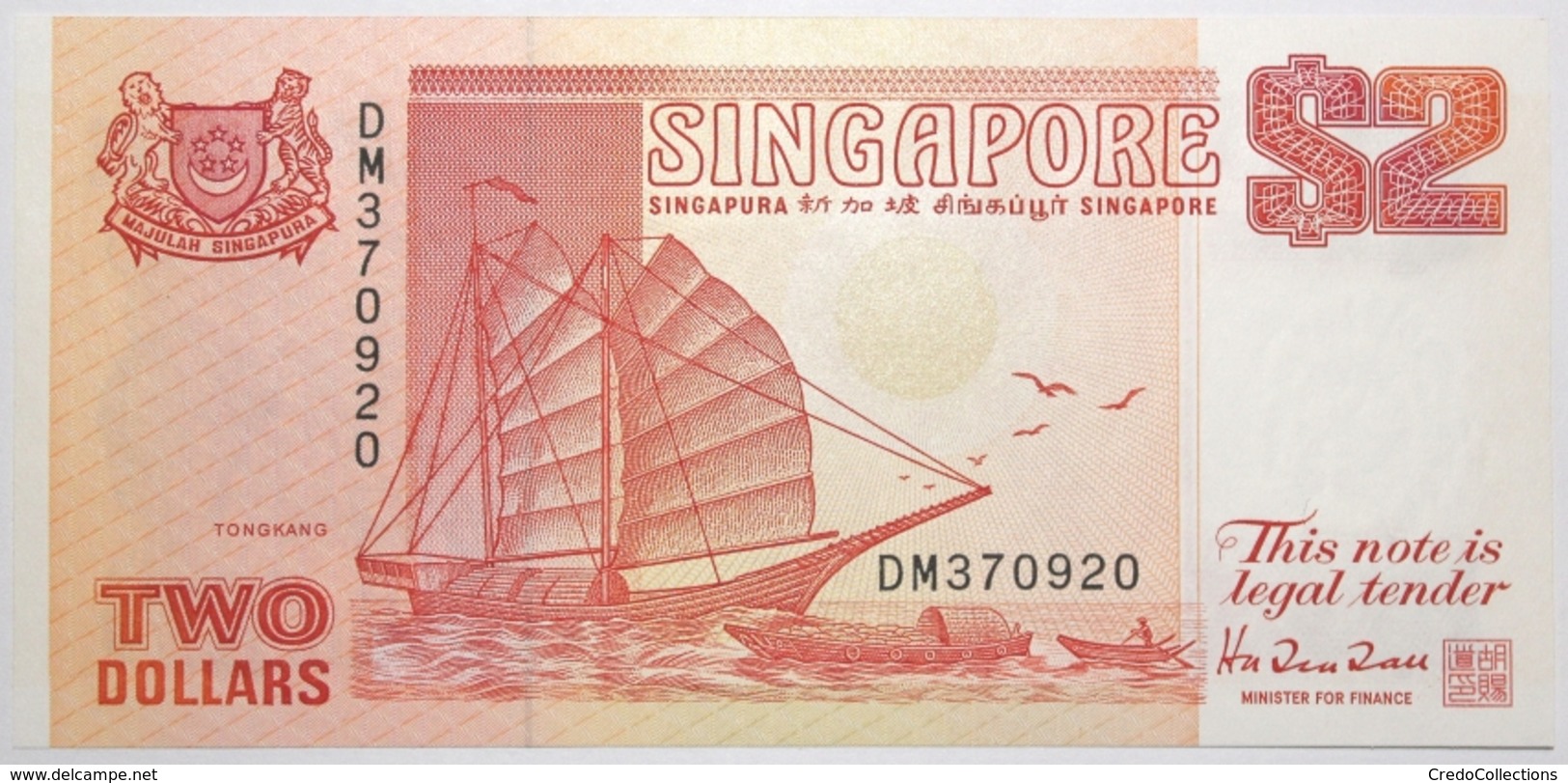 Singapour - 2 Dollars - 1990 - PICK 27 - NEUF - Singapour