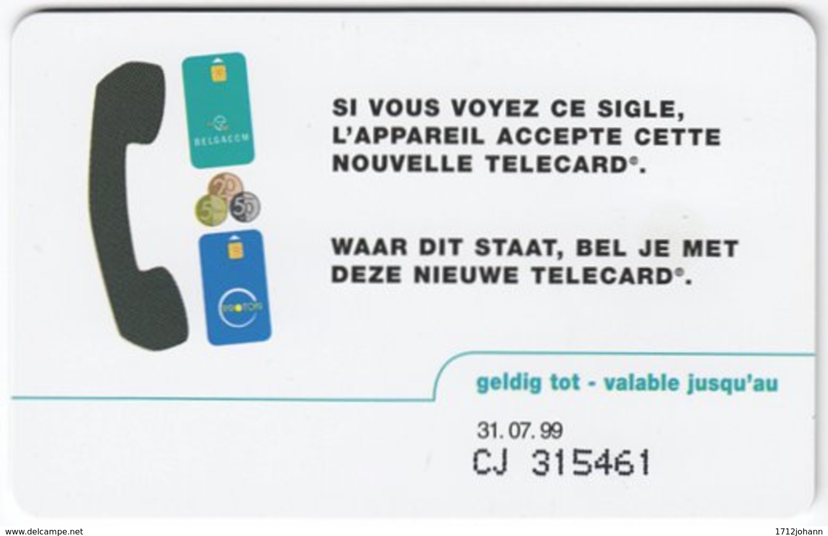 BELGIUM B-527 Chip Belgacom - Communication, Phone Booth - Used - Mit Chip