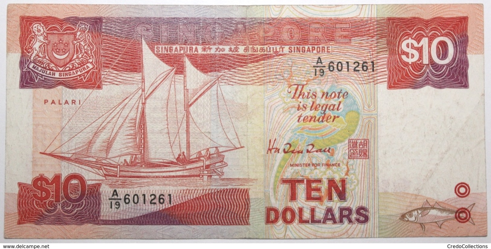 Singapour - 10 Dollars - 1988 - PICK 20 - TTB - Singapore