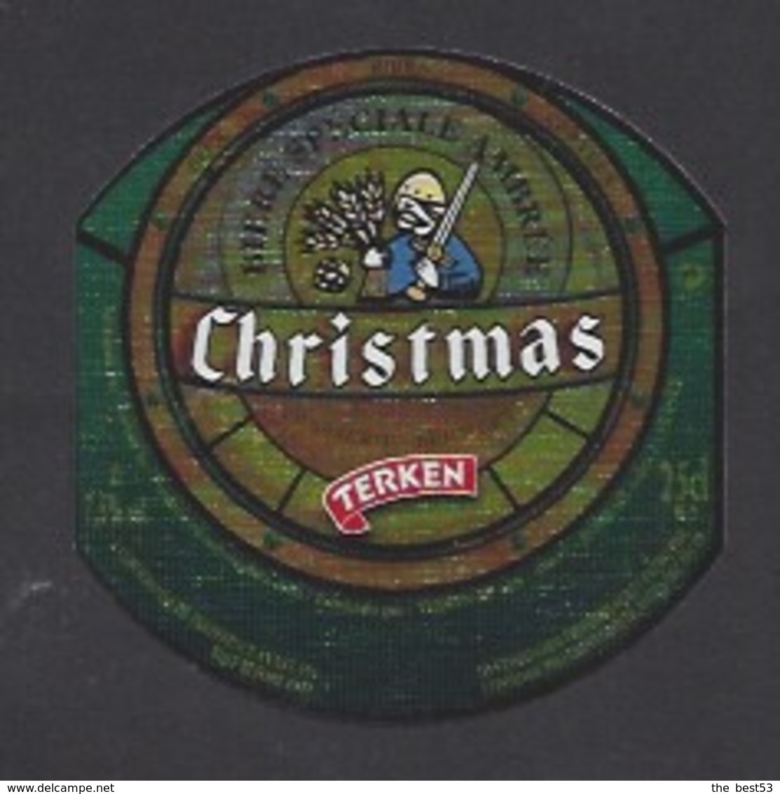 Etiquette De Bière Ambrée  -  Christmas  -  Brasserie Terken  à  Roubaix  (59) - Beer