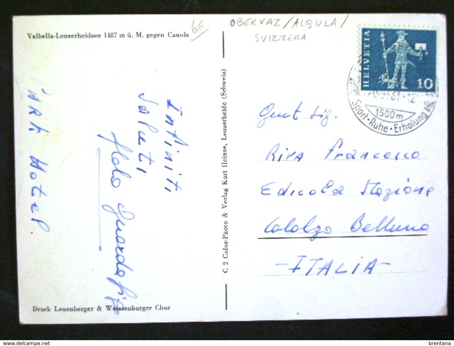 SVIZZERA -OBERVAZ ALBULA -F.G. LOTTO N°552 - Vaz/Obervaz