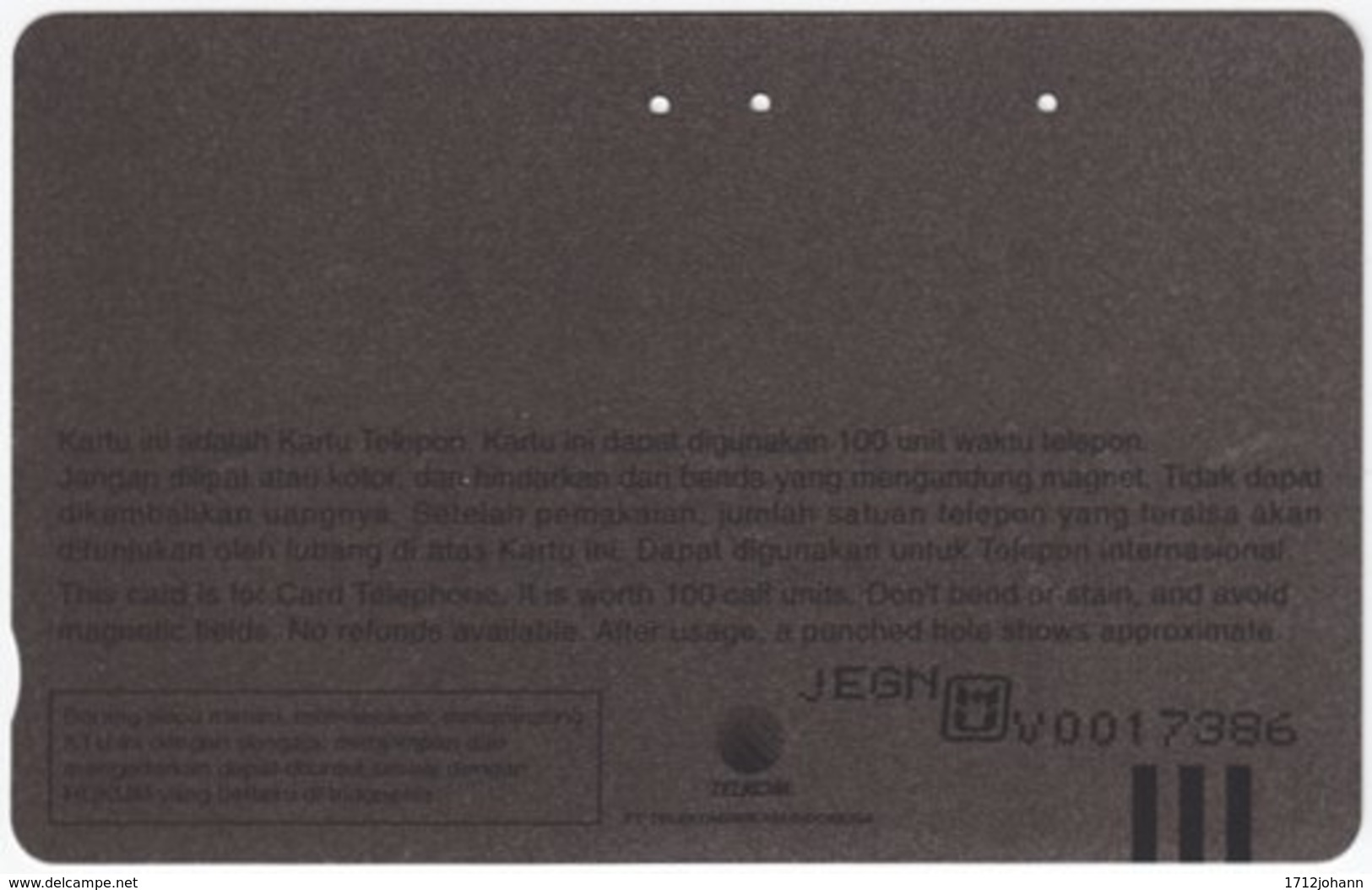 INDONESIA A-509 Magnetic Telekom - People, Family - Used - Indonesien
