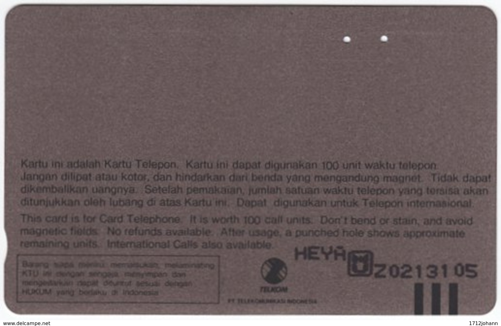 INDONESIA A-528 Magnetic Telekom - Communication, Satellite Dish - Used - Indonésie