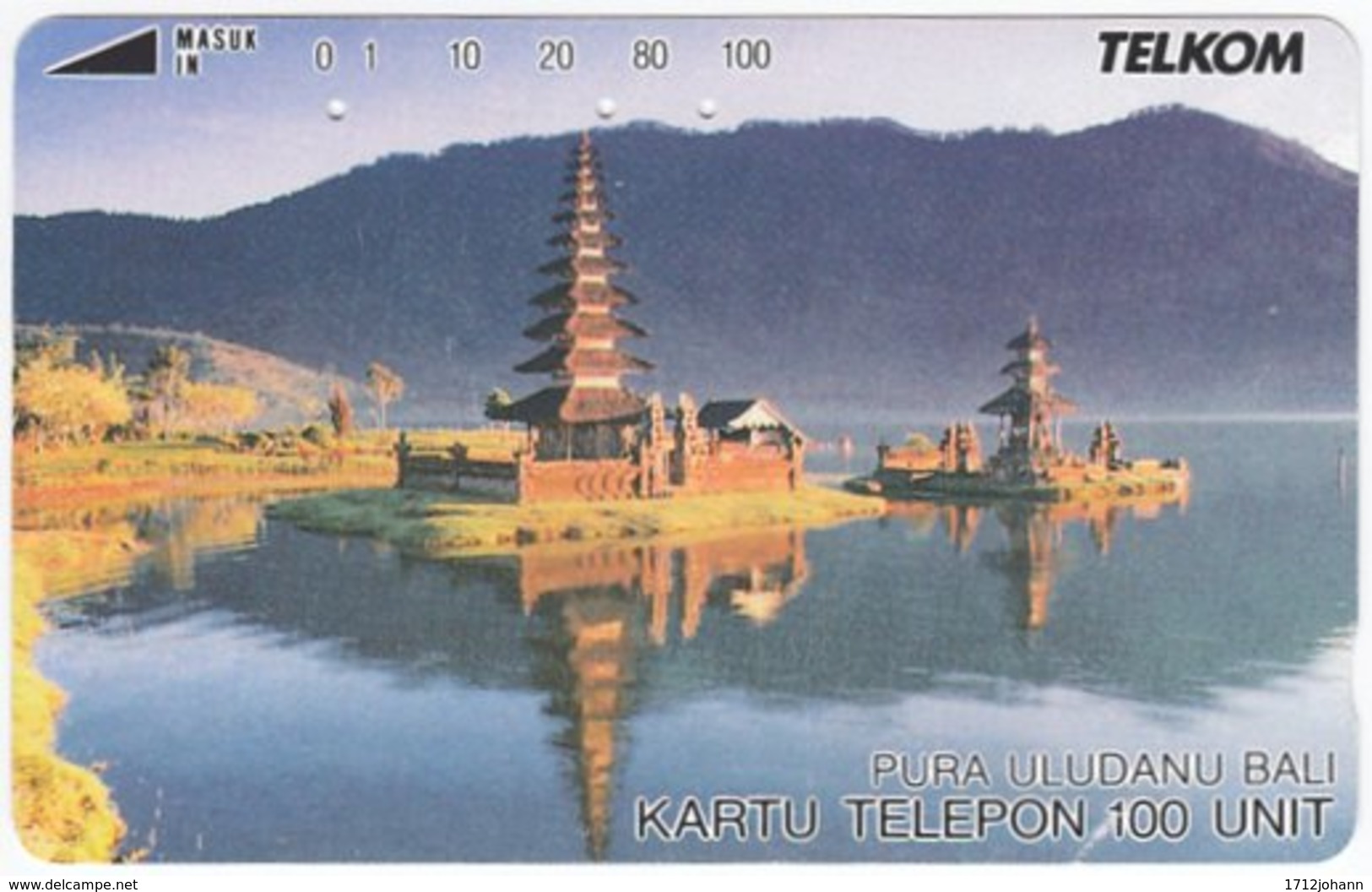 INDONESIA A-558 Magnetic Telekom - Culture, Temple - Used - Indonesien