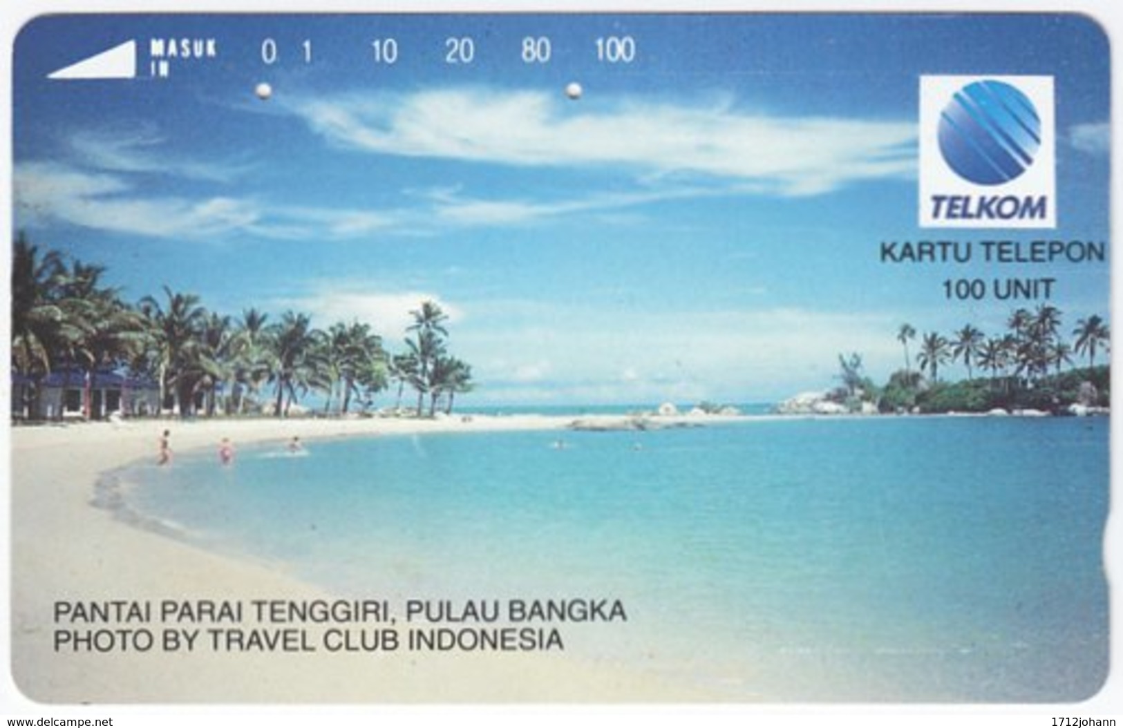 INDONESIA A-567 Magnetic Telekom - Landscape, Coast - Used - Indonesien