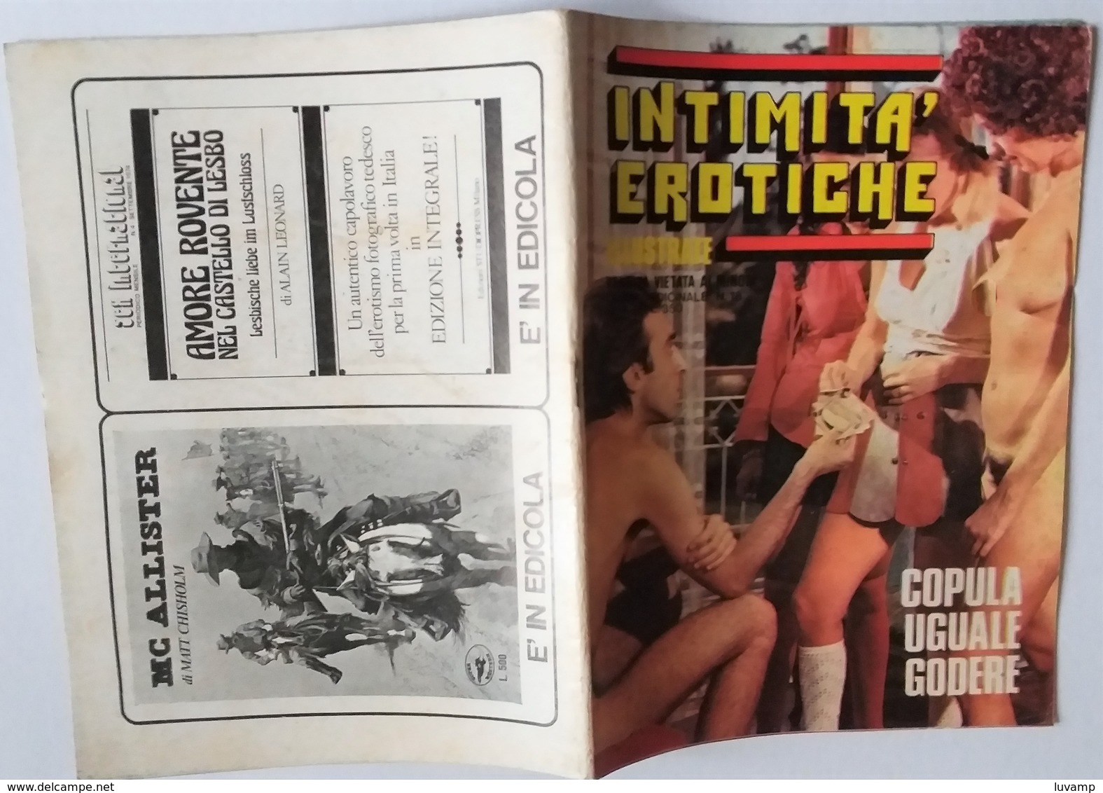 INTIMITà EROTICHE ILLUSTRATE- N.18    DEL   10 SETTEMBRE 1974  ( 101219) - Premières éditions