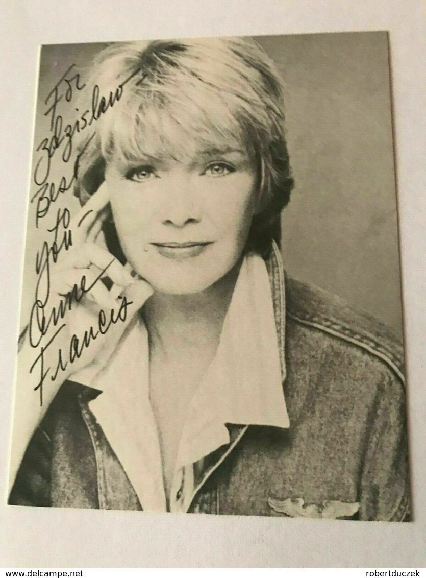 Anne Francis Actress Photo Autograph Hand Signed Authentic 10x15 Cm - Fotos Dedicadas