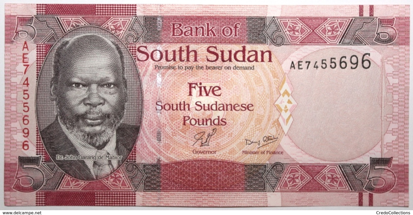 Soudan Du Sud - 5 Pounds - 2011 - PICK 6a - NEUF - South Sudan