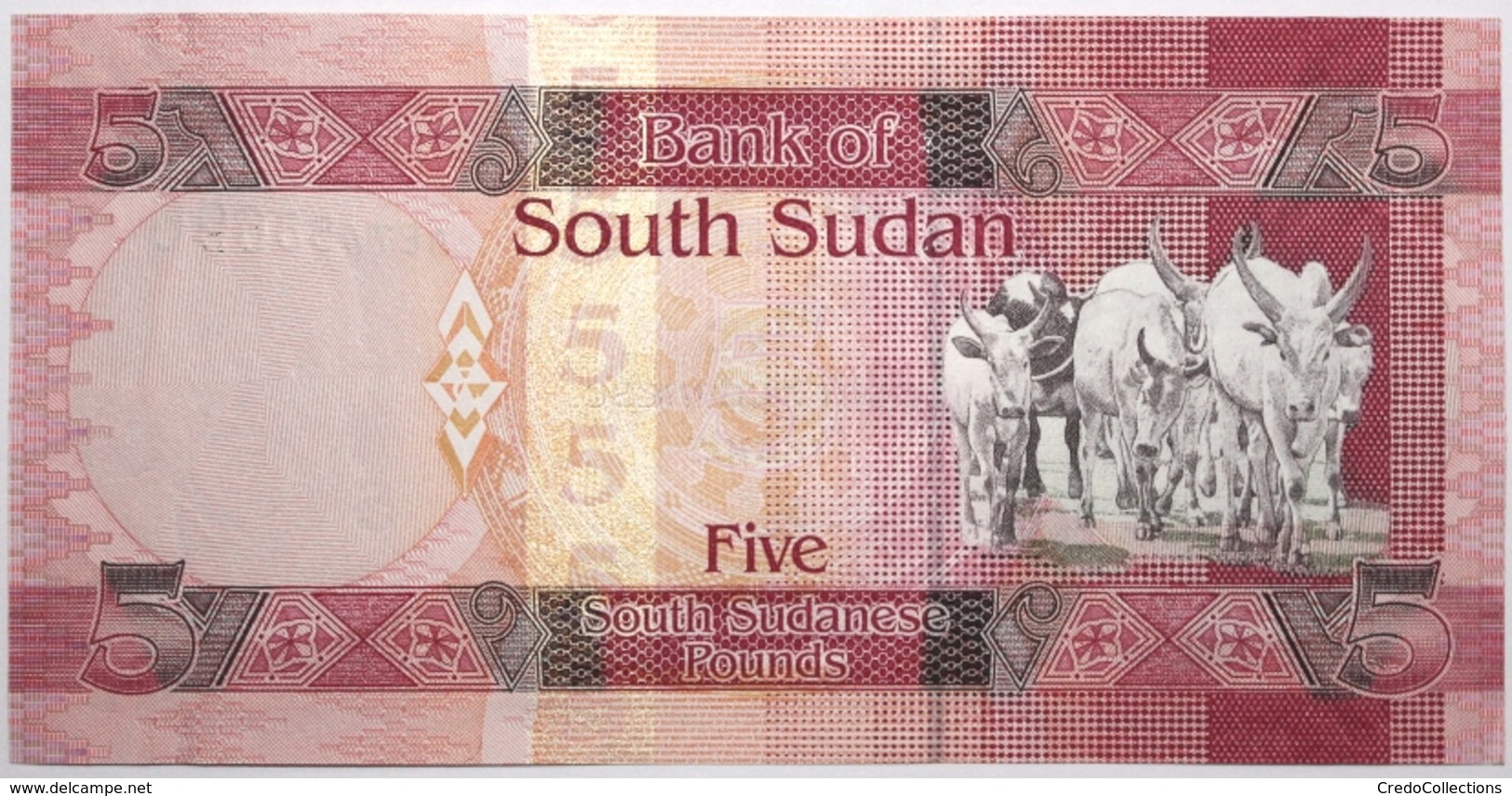 Soudan Du Sud - 5 Pounds - 2011 - PICK 6a - NEUF - South Sudan