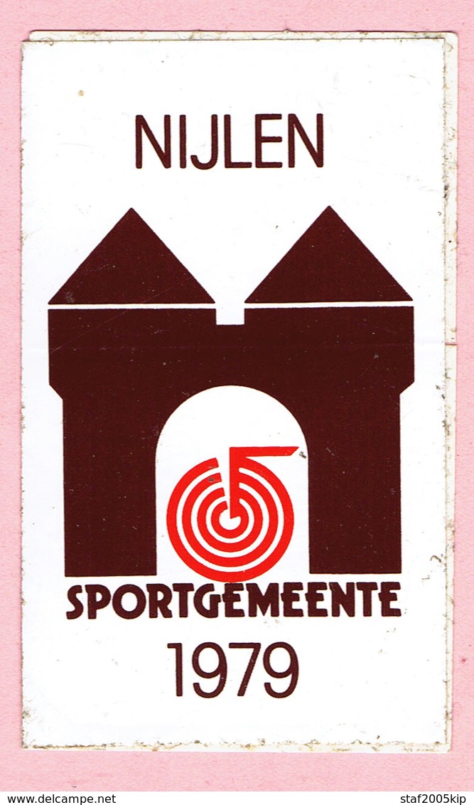 Sticker - NIJLEN - Sportgemeente - 1979 - Autocollants