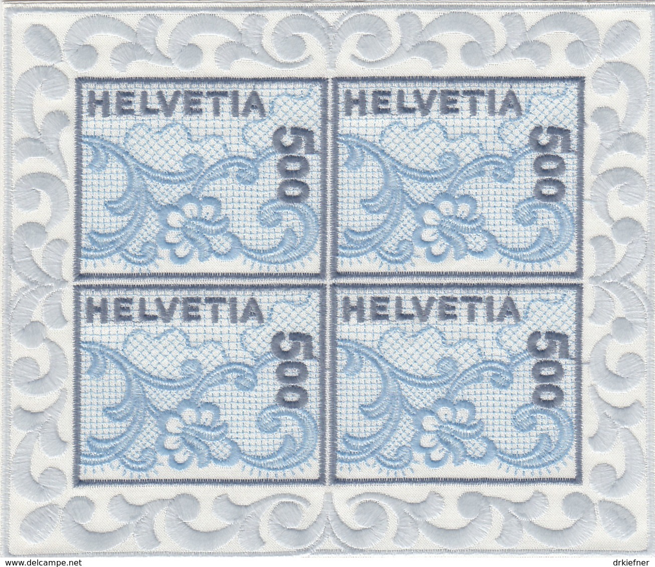 SCHWEIZ 1726, Kleinbogen, Postfrisch **, St. Galler Stickerei 2000 - Blocks & Kleinbögen