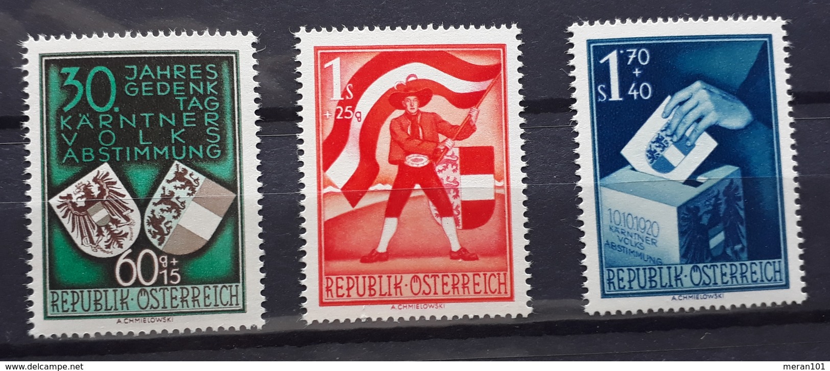 Österreich 1950, Volksabstimmung ANK 964-66, MNH Postfrisch - Neufs