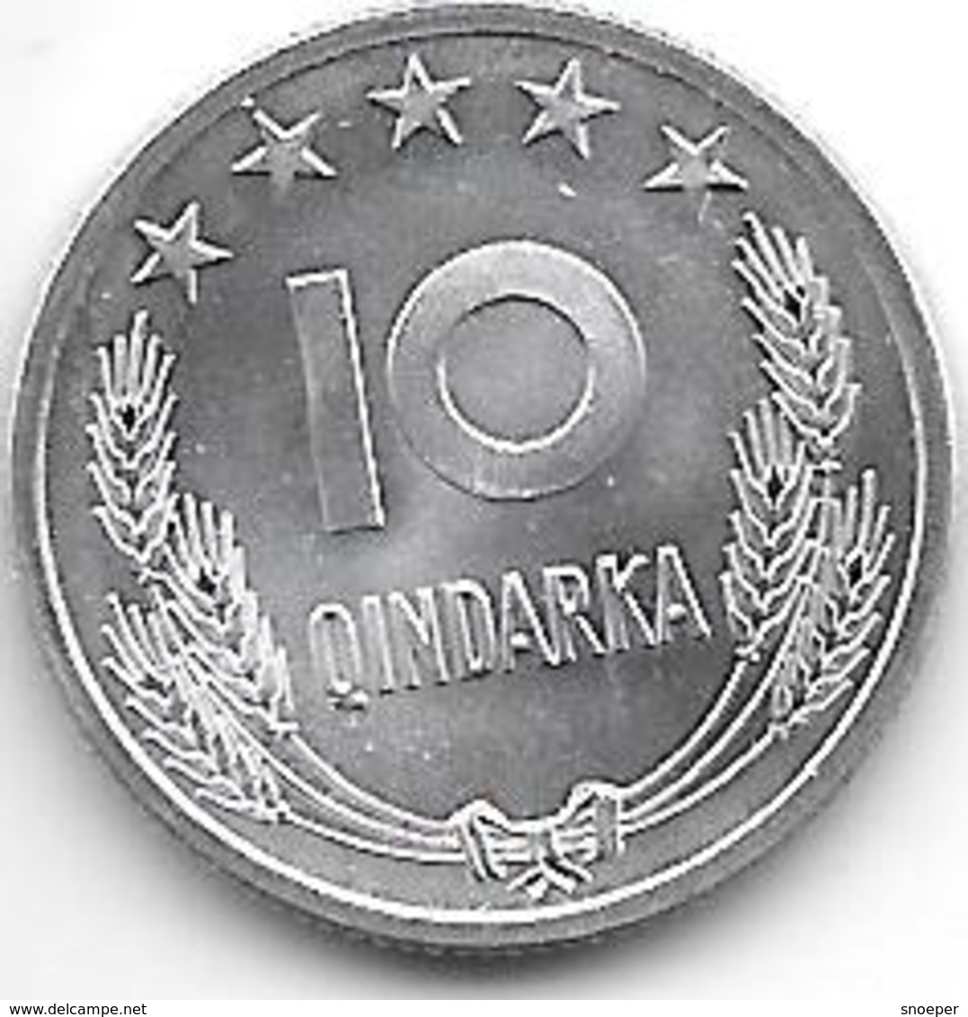 *albania 10 Qindarka 1969  Km 45  Bu - Albania