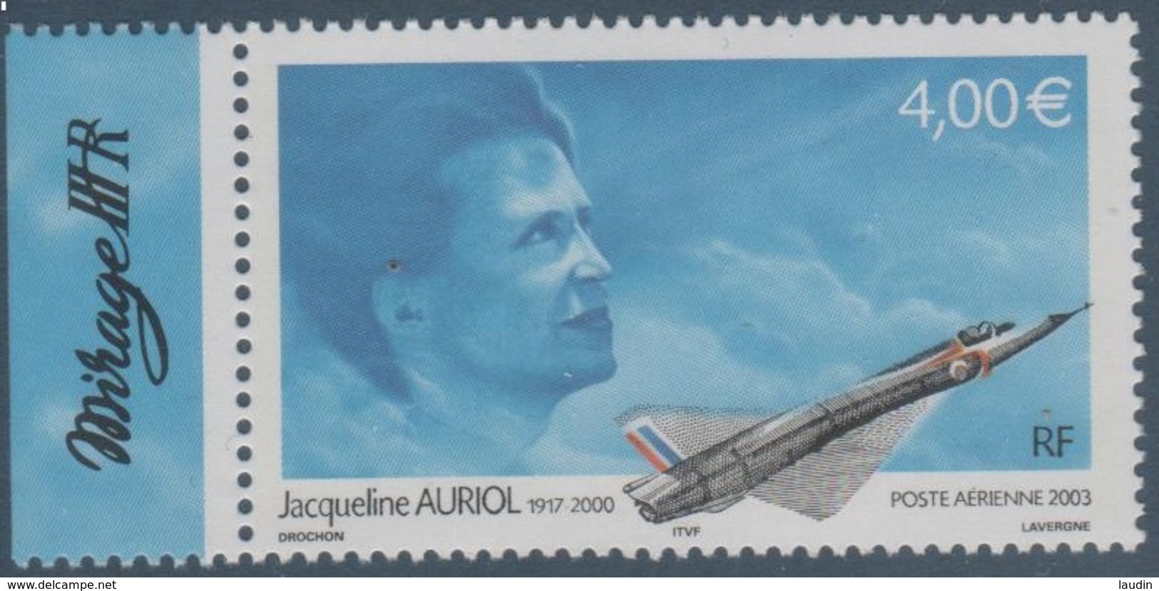 Poste Aérienne N° 66 A , Jacqueline Auriol , Provenant De La Feuille De 10 Timbres , Port Gratuit - 1960-.... Neufs