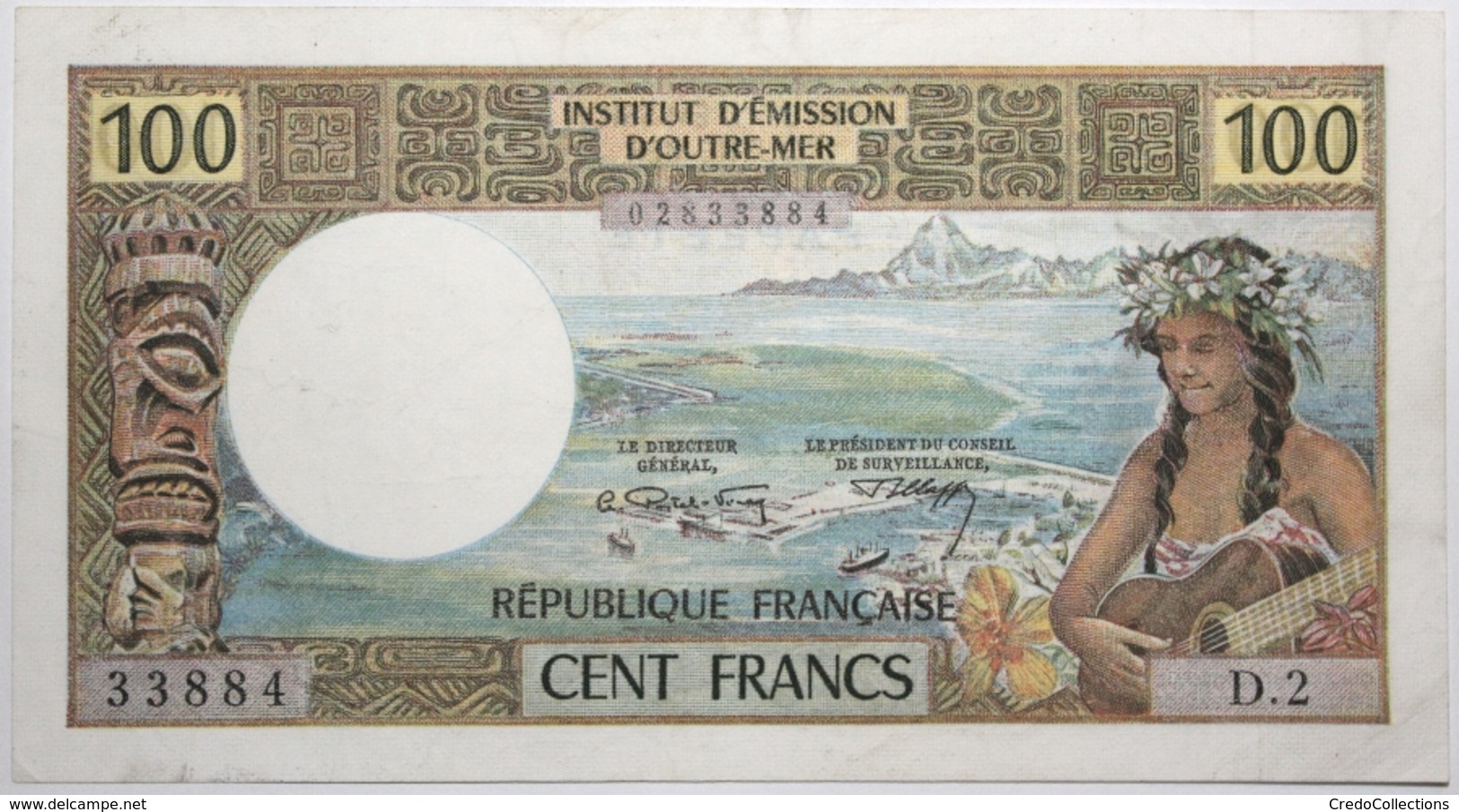 Tahiti - 100 Francs - 1971 - PICK 24a - SUP+ - Papeete (Frans-Polynesië 1914-1985)