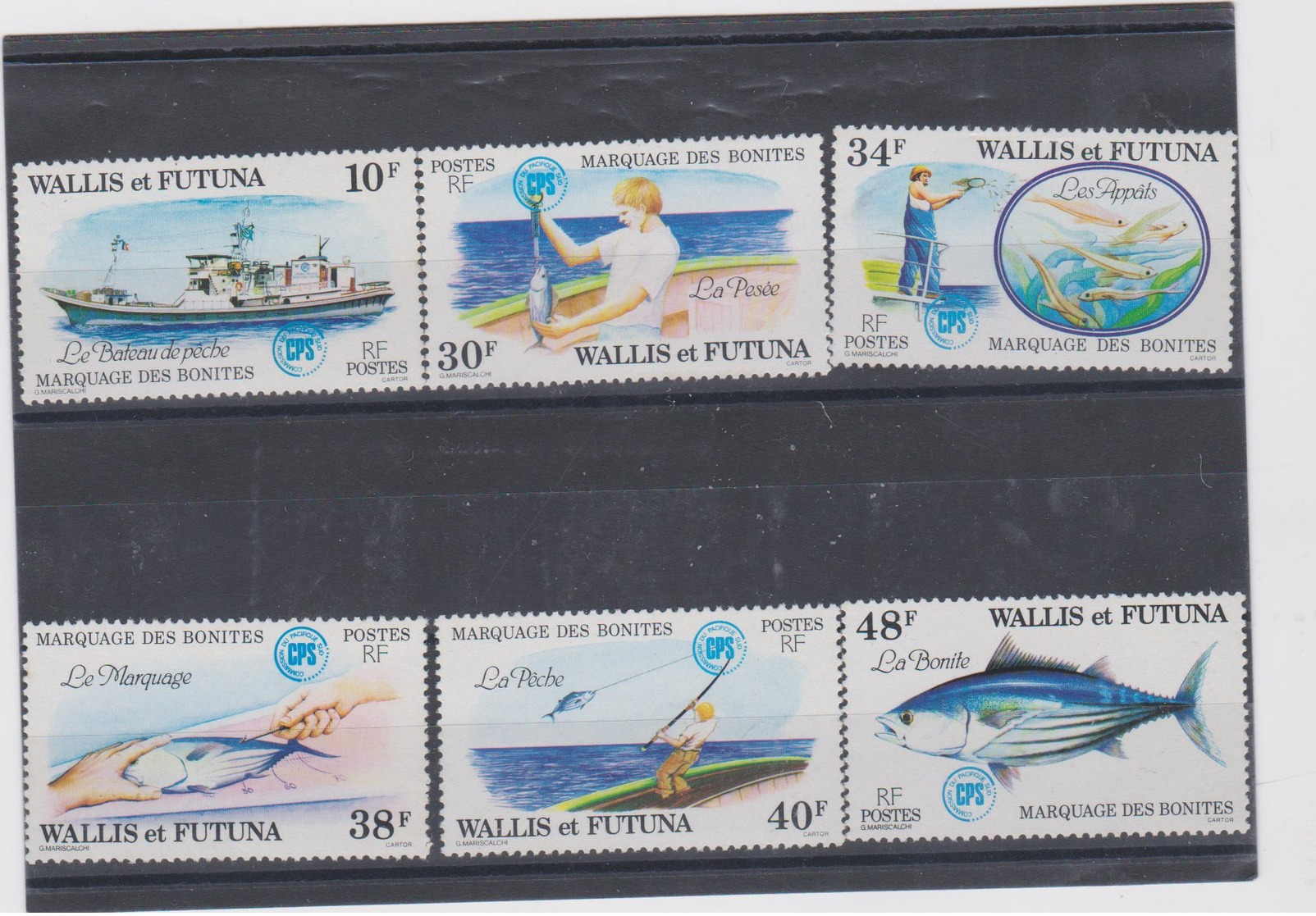 WALLIS ET FUTUNA Sèrie Complète 6 T Neufs Xx  N° YT 226 à 231 - 1979 - Pêche à La Bonite - Ongebruikt
