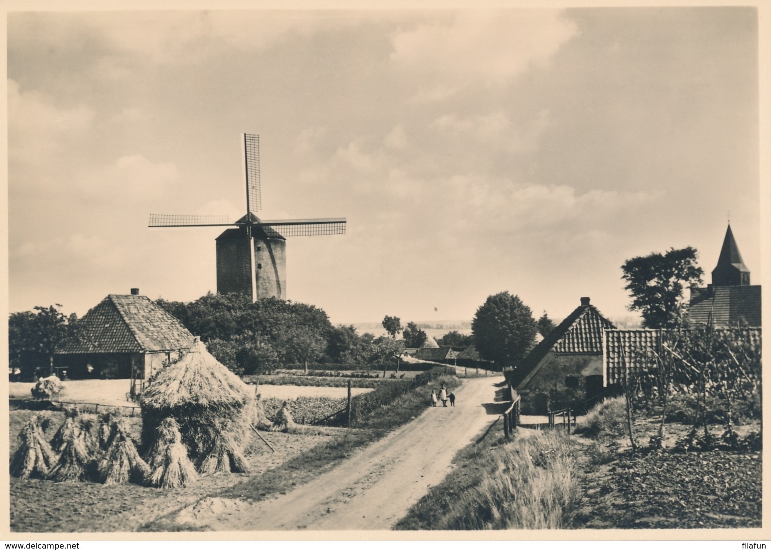 Nederland - 1946 - Molen Serie 4 - Zeddam De Kruitmolen - Foto-briefkaart G285d Ongebruikt - Interi Postali