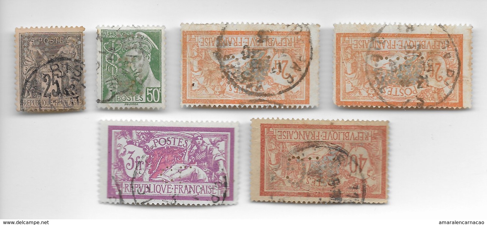 TIMBRES - STAMPS - SELLOS - FRANCOBOLLI - FRANCE - TIMBRES OBLITÉRÉS / PERFIN - TIMBRES À VOIR - Otros & Sin Clasificación