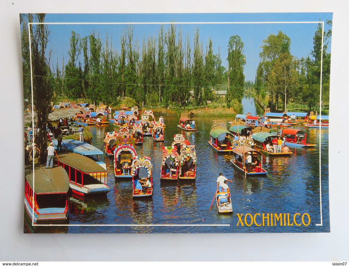 Carte Postale : MEXICO : XOCHIMILCO : Los Jardines Flotantes - Mexico