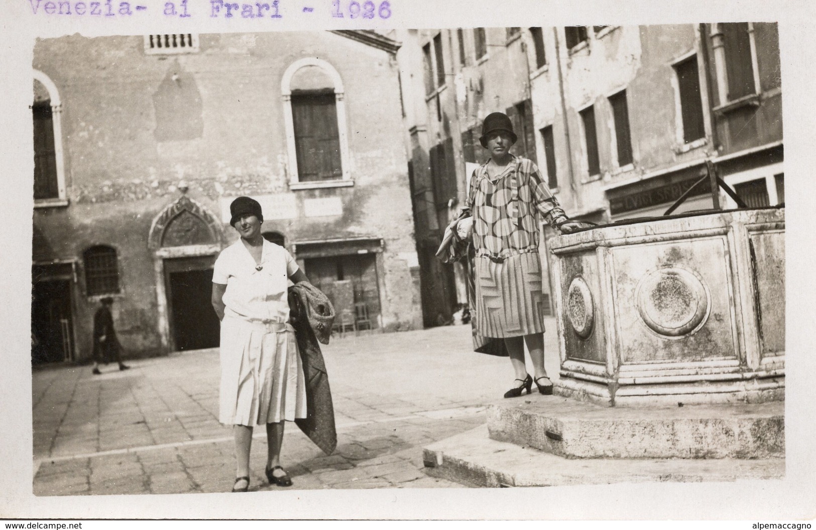 Foto Cartolina - VENEZIA - AI FRARI - 1926 - Formato Piccolo - (rif. A00) - Venezia (Venice)