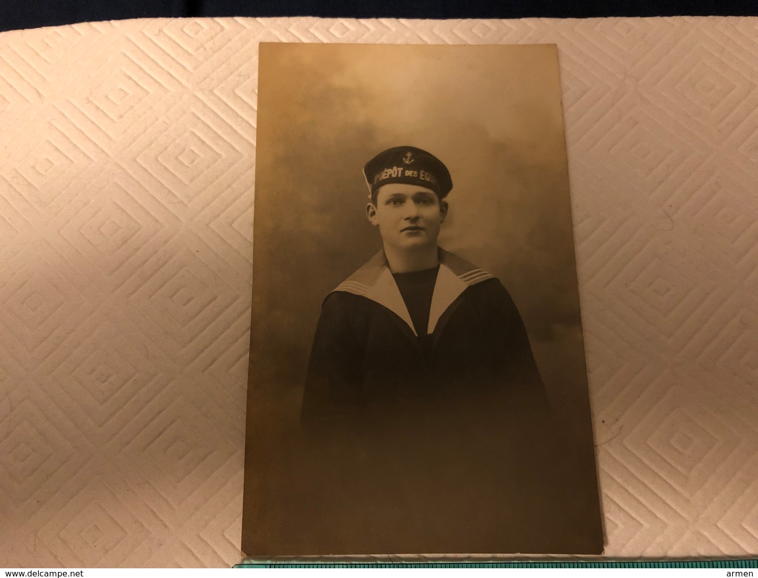 Original Photo Marine Militaire -  Uniforme - War, Military