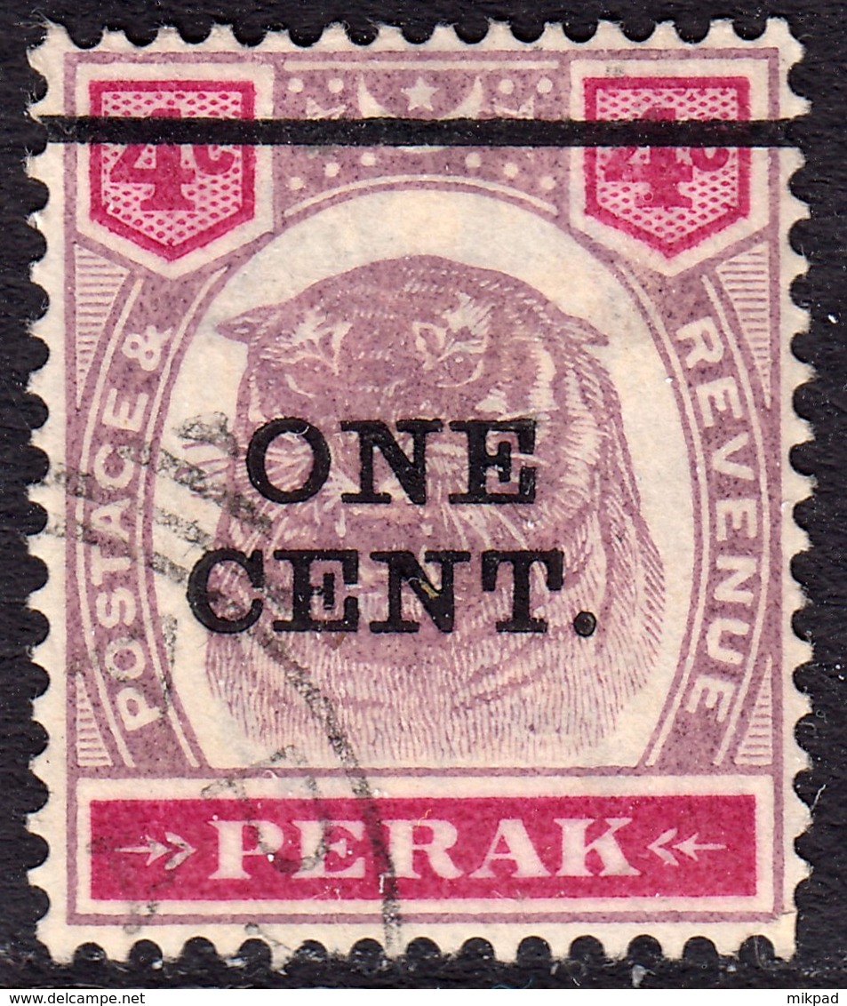 Perak 1900 1c/4c SG82 - Fine Used - Perak