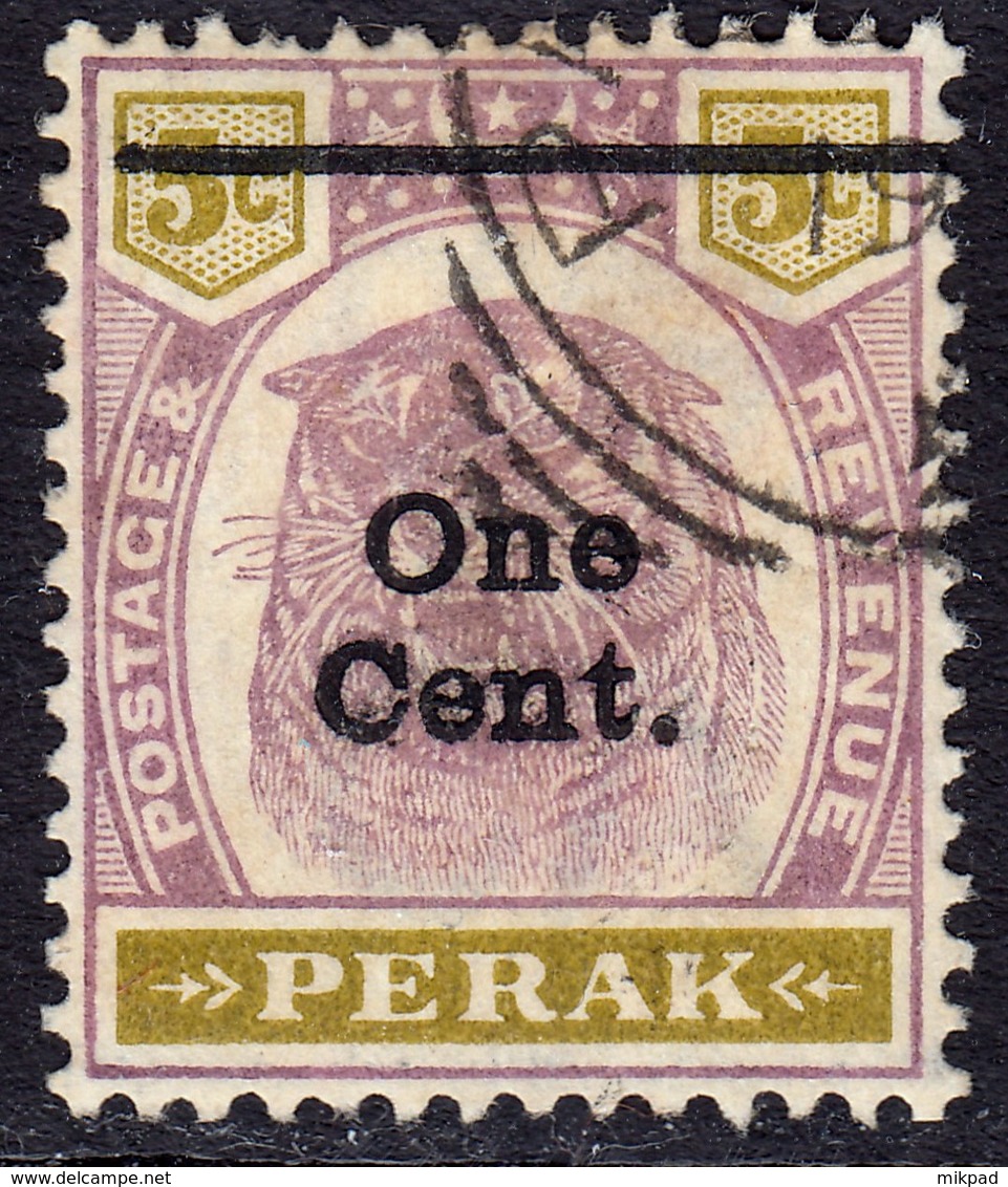 Perak 1900 1c/5c SG83 - Fine Used - Perak