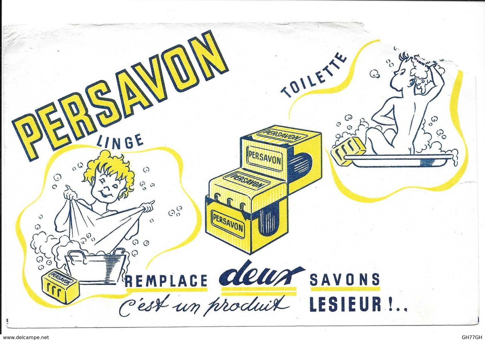 Buvard Ancien PERSAVON - Produits Ménagers