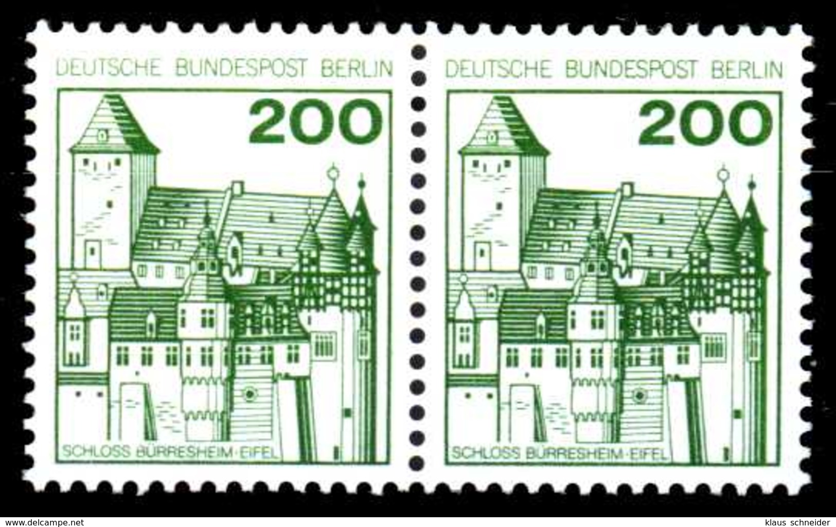 BERLIN DS BURGEN U. SCHLÖSSER Nr 540 Postfrisch WAAGR P S9A423E - Unused Stamps