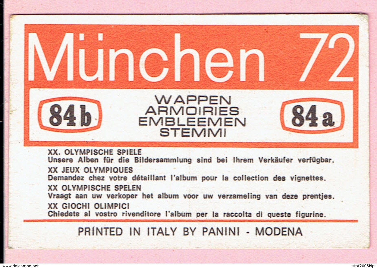 Sticker - Olympische Spelen MÜNCHEN 1972 - EMBLEEMEN - Autocollants