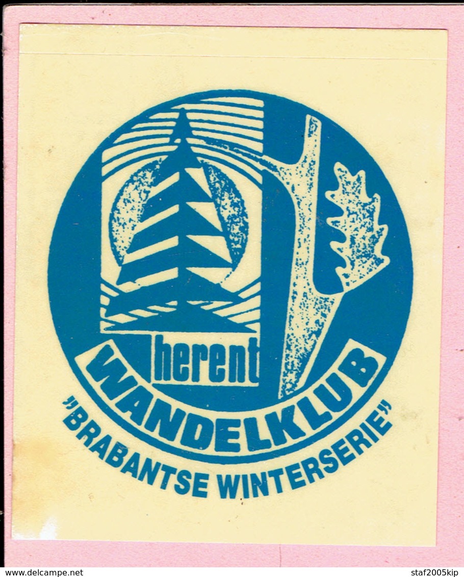 Sticker - WANDELKLUB HERENT - Brabantse Winterserie - Autocollants