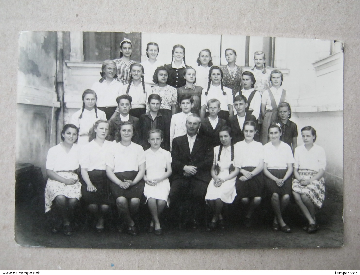 Serbia / Velika Kikinda- Students, Pupils, 1945/46. ( Photopostcard ) - Serbia