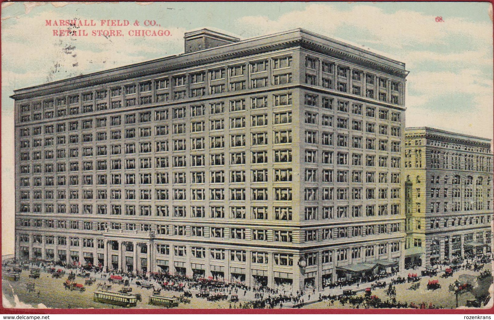 Illinois Chicago Marshall Field & Company Retail Store United States USA Old Postcard 1910 - Chicago