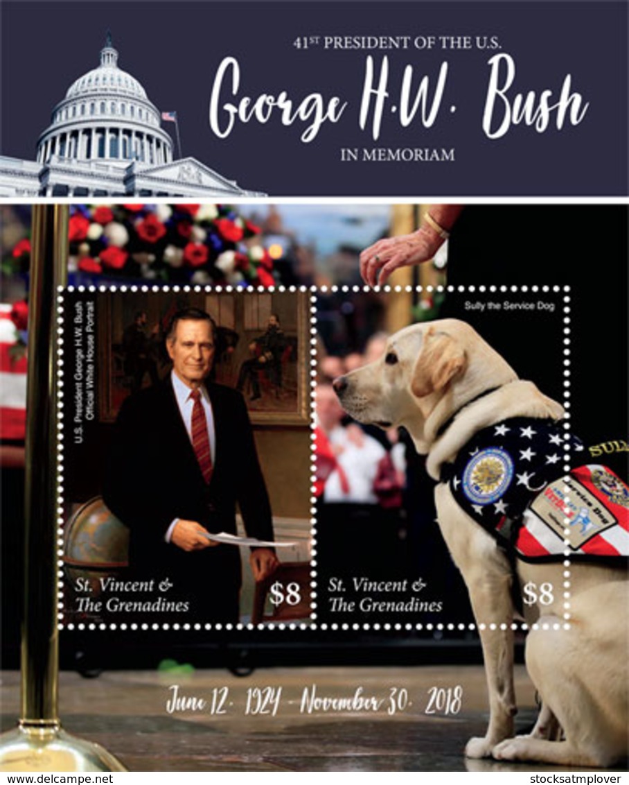 St. Vicnent  2019  PRESIDENT GEORGE H.W. BUSH  I201903 - St.Vincent & Grenadines