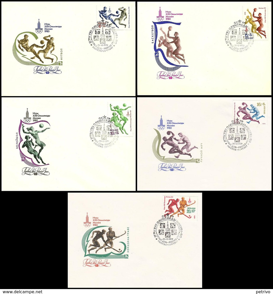 Soviet Union / Russia - 1979 A - Olympic Games 1980 - FDC - Estate 1980: Mosca