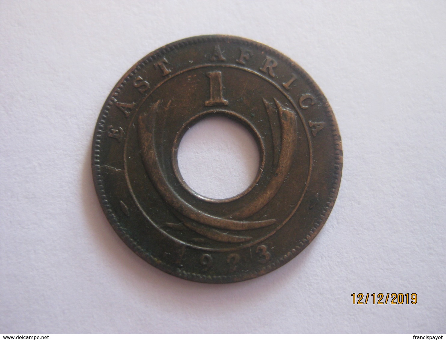 East Africa: 1 Cent 1923 - British Colony