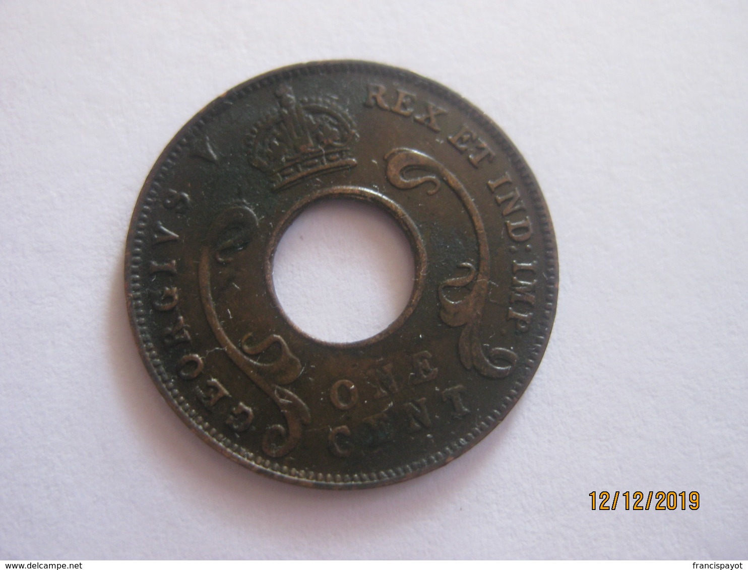 East Africa: 1 Cent 1923 - British Colony