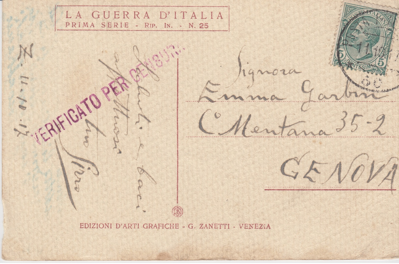 MILITARI -A / 1^ GUERRA MONDIALE 1915/18 - POSTA MILITARE N°50 - Guerre 1939-45