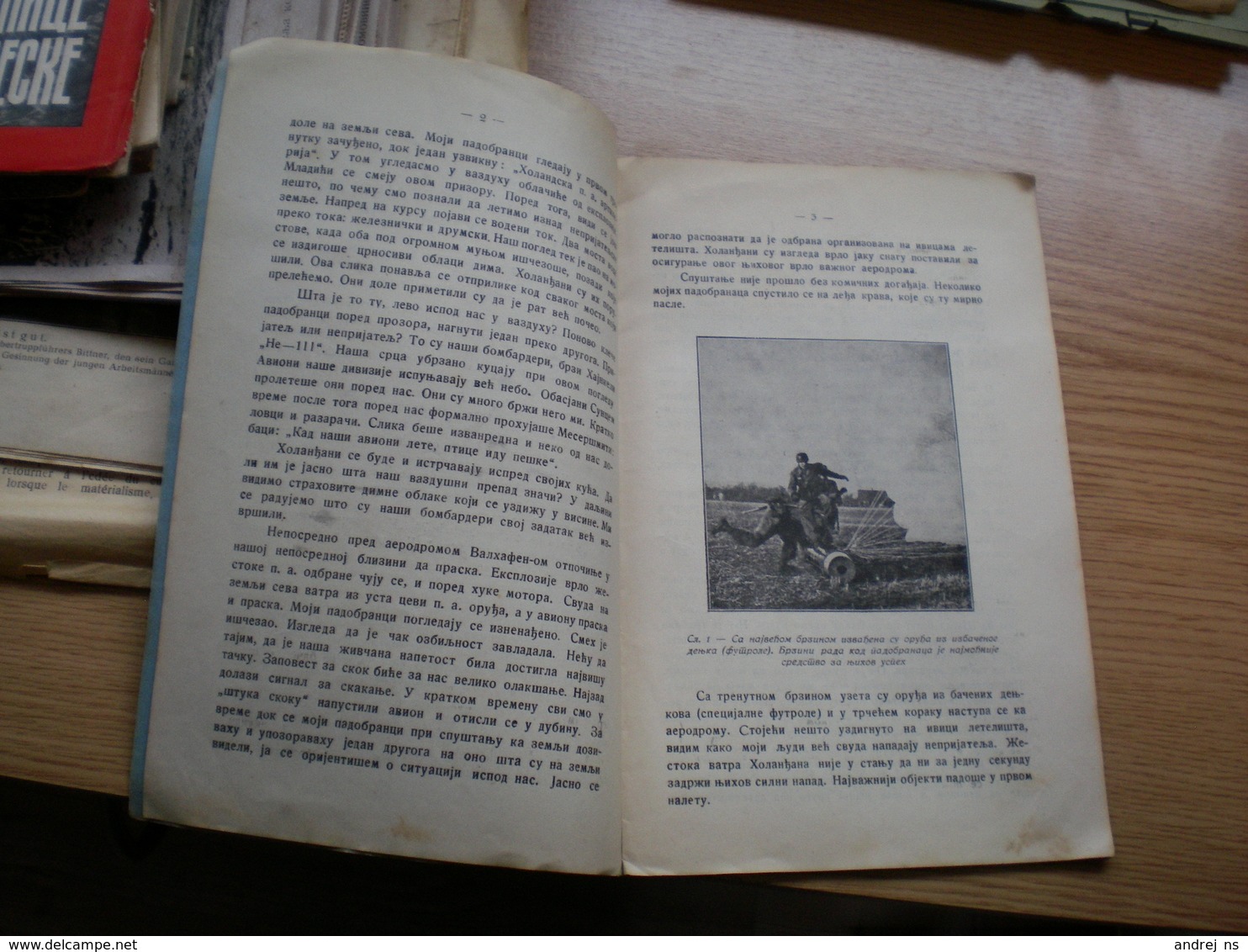 Nemacki Padobranci I Vazdusna Pesadija Andrija Pavlovic Vazd. Major Zemun 1940 German Paratroopers And Air Infantry RRR - Autres & Non Classés