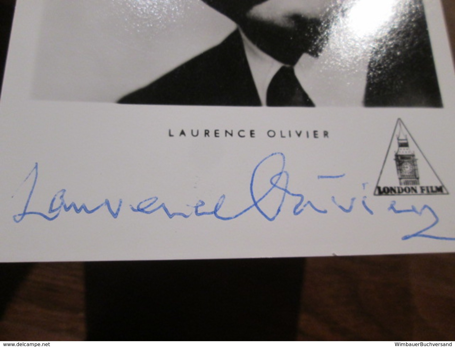 Original Autograph Laurence Olivier (1907-1989) /// Autogramm Autograph Signiert Signed Signee - Autres & Non Classés