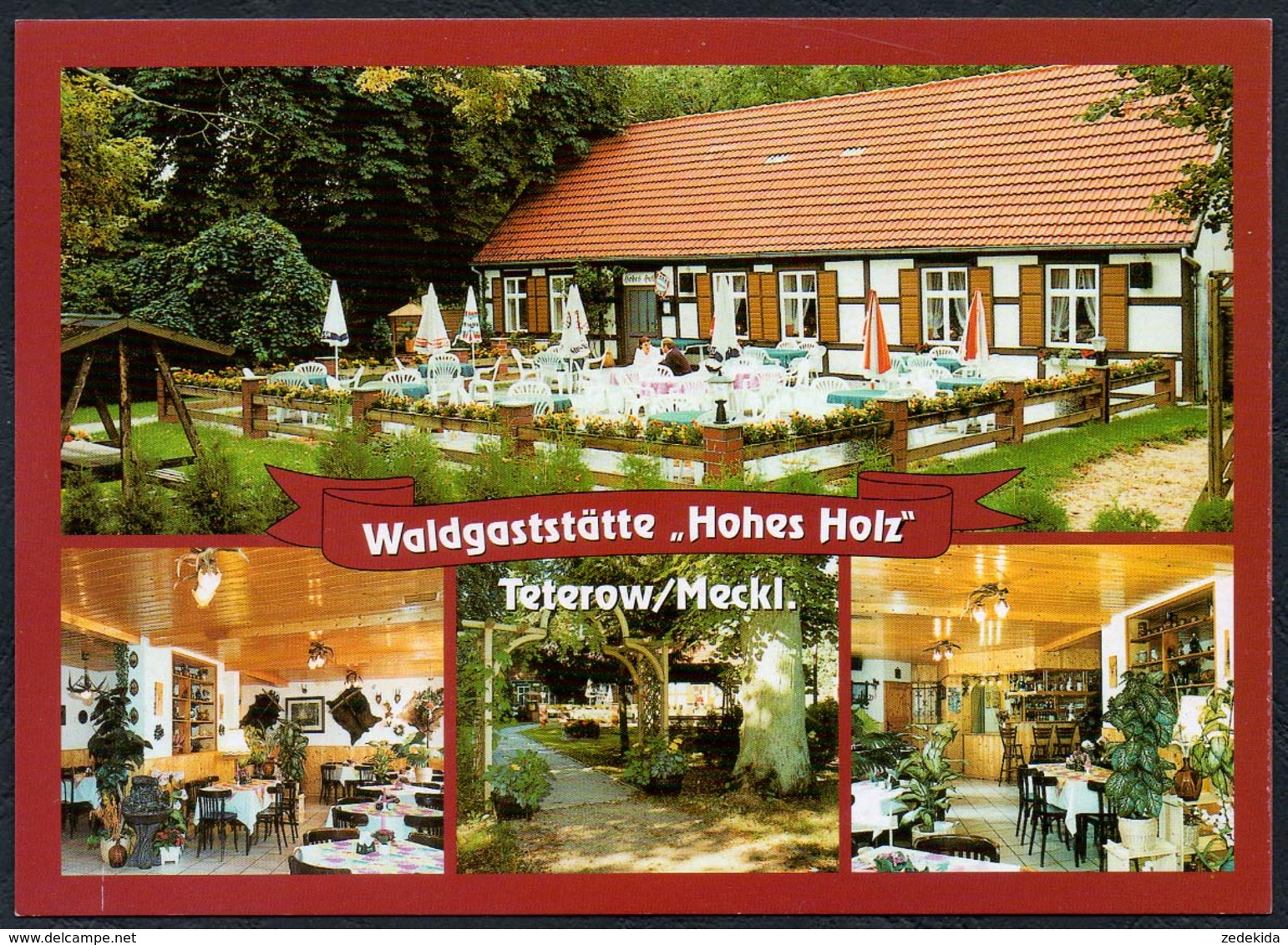 D0466 - TOP Teterow Gaststätte Hohes Holz - Bild Und Heimat Reichenbach Qualitätskarte - Teterow