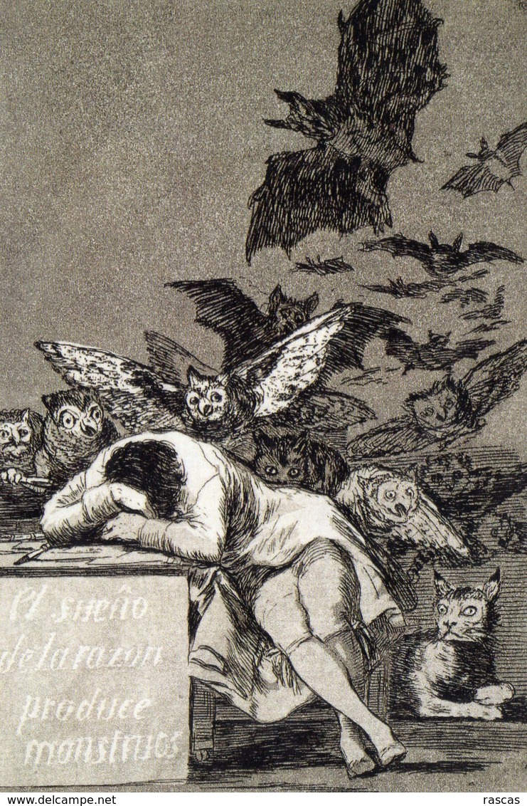 CPM - D - GRAVURE A L'EAU FORTE ET AQUATINTE DE FRANCISCO DE GOYA - LE SOMMEIL DE LA RAISON IN CAPRICES - BRITISH MUSEUM - Sonstige & Ohne Zuordnung