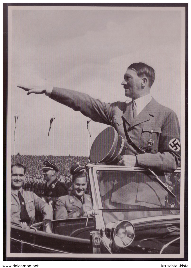 DT- Reich (008264) Propaganda Sammelbild Adolf Hitler Bild 171, Der Führer Bei Der Jugend Auf Dem Reichsparteitag 1935 - Briefe U. Dokumente