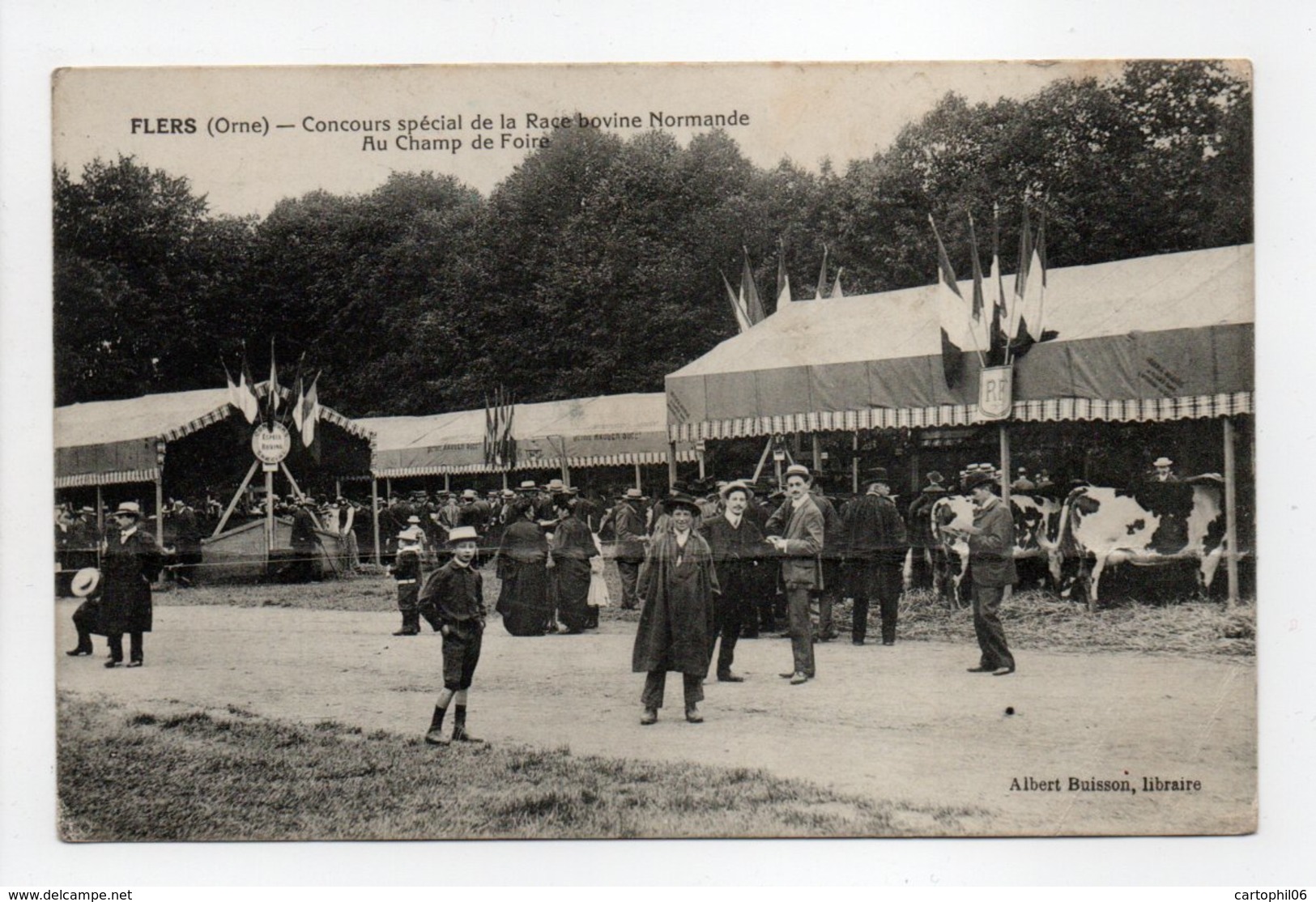 - CPA FLERS (61) - Concours Spécial De La Race Bovine Normande - Au Champ De Foire - Edition Albert Buisson - - Flers