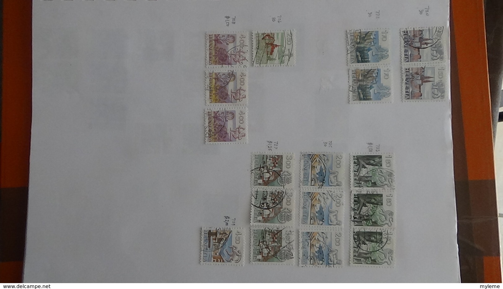 A249 Cahier de timbres de Suisse et Liechtenstein !!! Voir commentaires