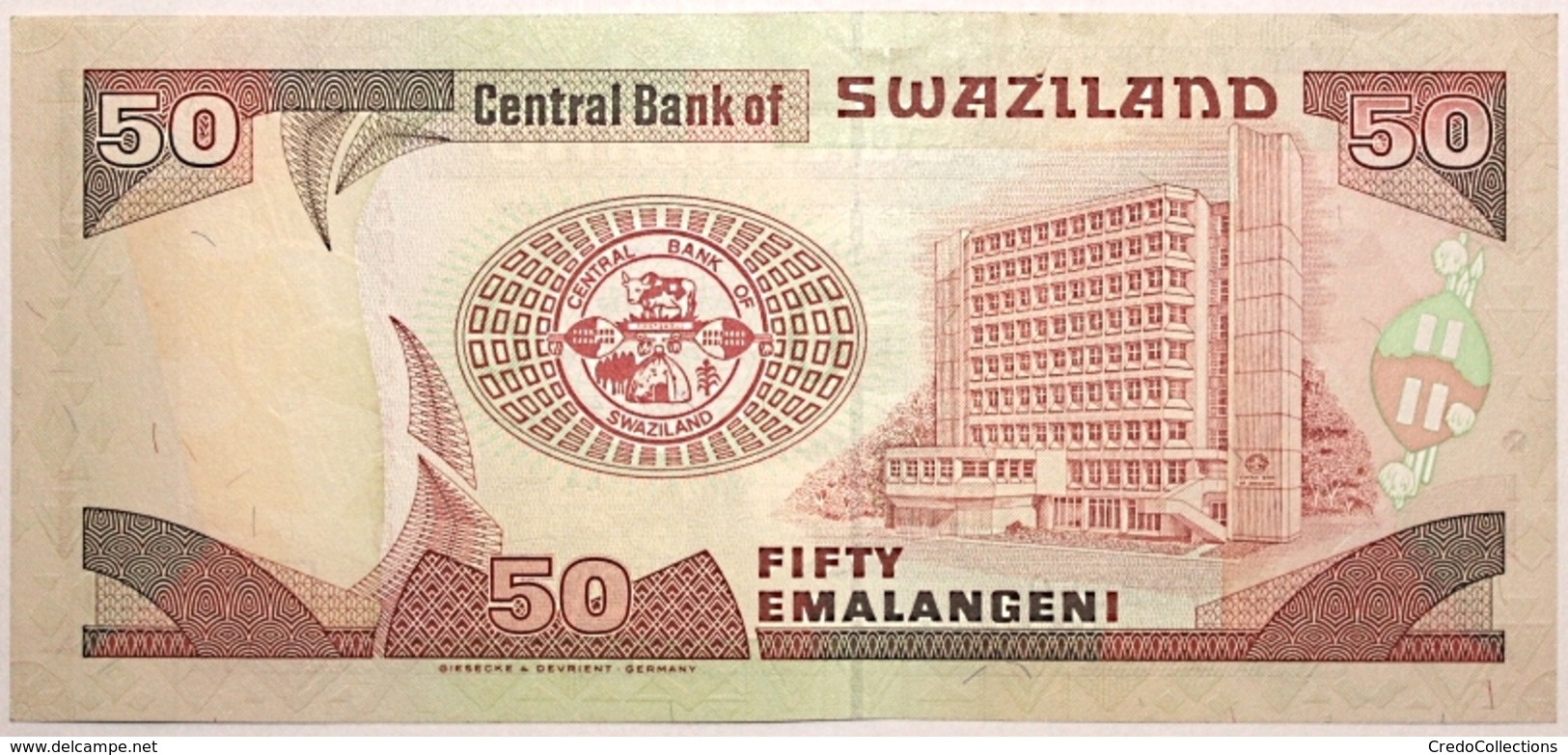 Swaziland - 50 Emalangeni - 1998 - PICK 26b - NEUF - Swaziland